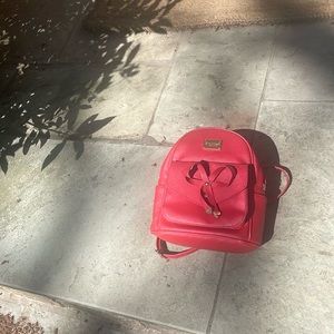 Red mini backpack